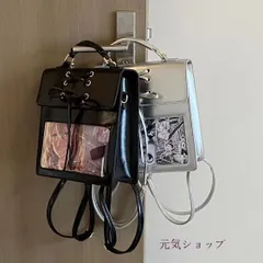 痛バッグ 痛バ リュック ハンドバッグ ショルダーバッグ 3way レディース バッグ カバン ぬいぐるみ入れ クリアバッグ 透明窓 見せバッグ ビニールバッグ おしゃれ かわいい 可愛 女の子 liangqing07