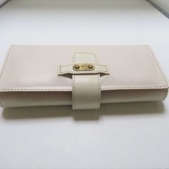 COACH ベージュ グラブタンレザー 長財布 - メルカリ