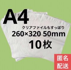 【匿名配送】LDPE宅配袋 宅配ビニール袋 A4 a4テープ付き 透けない 梱包 資材 10枚