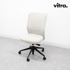 【中古品】Vitra ヴィトラ ID Mesh アイディー メッシュ オフィス キャスター アームレス チェア ファブリック オフホワイト アントニオ・チッテリオ 定価15万