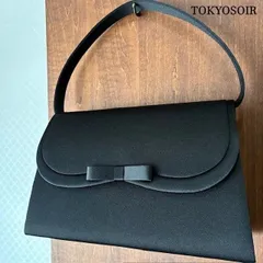 PETITSOIR ハンドバッグ　チェーン付き　ブラック ショルダーバッグ バッグ ビジュー付きチェーンバッグ