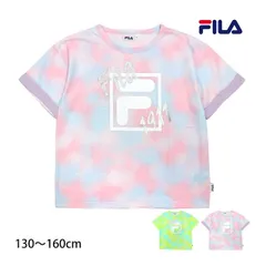Tシャツ 半袖 キッズ ジュニア 女の子 フィラ FILA 綿混素材 ルーズシルエット 子供 半袖Tシャツ 130cm 140cm 150cm 160cm  2色  j2510