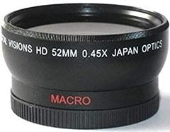 52mm Digital Vision Wide-Angle Lens for Sony HDR-PJ710V, HDR-PJ760V, HDR-CX760V, HDR-PJ790V Handycam Camcorders