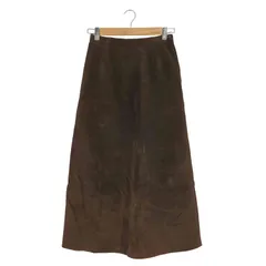 アニエスベー agnes b. PARIS フランス製 ピッグレザー ロングスカート レディース EUR：36 のサムネイル