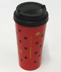 【中古】マグカップ・湯のみ ステンレスタンブラー kate spade ポルカドット 「スターバックスコーヒー×ケイト・スペード ニューヨーク」