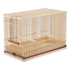 元建具屋職人おじいちゃんの手作り鳥かご 竹製 名人鳥籠 鳥籠職人 倭文鬼久美 倭作 シドリ 尺2 鳥カゴ 未