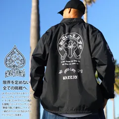 ACE FLAG アウター 長袖 コーチジャケット ブルゾン メンズ 黒 大きいサイズ エースフラッグ ナイロンジャケット ジャケット ライトアウター ThugLife サグライフ 馬蹄 袖ロゴ b系 ヒップホップ ストリート系 AF-TL-OU-009