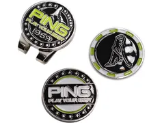 PING  AC-N2302 アメリカン ダブルマーカー BLACK/GREEN　36879-02