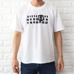 MM6 メゾンマルジェラ6 Tシャツ メンズ ホワイト ロゴ エムエムシックス S62GD0176 S23588 101