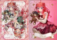 【中古】キャラカード 中野五月(トランプ) ホログラム＆クリアカードセット 「ひこくじ 五等分の花嫁* ～どっちの私が好き?～」 J賞