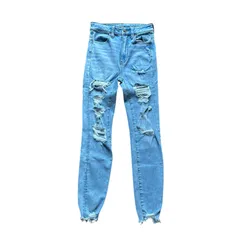 AMERICAN EAGLE HIGHEST RISE JEGGING クラッシュ ジェギング サイズ00SHORT スキニーデニム