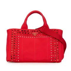 とてもキレイです♡PRADA 赤 トートバッグ conrad東京のベア付