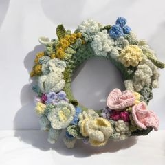 かぎ針編みリース