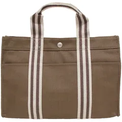 【在庫セール】[EXAS] ヨコ型ライン柄トートバッグ（中）