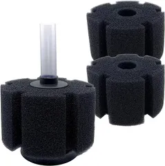 RedBeryl スポンジフィルター 水槽 投げ込み式 ろ過装置 交換用 取替え 水草 シングル 本体1個 スポンジ2個(本体1個 スポンジ2個,  XY-280)