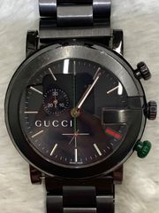 GUCCI 101M クロノグラフ クォーツ 腕時計 ブラック - メルカリ