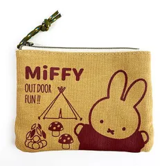 ミッフィー miffy キャンプシリーズ ティッシュポーチ ポーチ ケース 小物入れ ティッシュ ブラウン グッズ