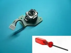 【中古-非常に良い】Wii U ゲームパッド Rスティックコントロール基板(ケーブル装着済)とY字ドライバーセット