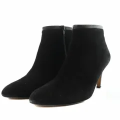 オデットエオディール Odette e Odile アローズ ショートブーツ スエード 黒 ブラック 23.5 ■OS