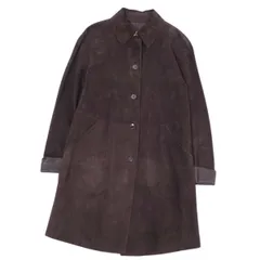 エトロ ETRO コート レザーコート 裏ペイズリー柄 スウェードレザー ラムレザー アウター レディース 40(M相当) ブラウンのサムネイル