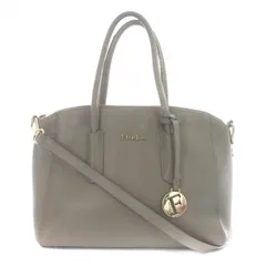 美品　FURLA 　テッサ　グレージュ　 ショルダーバッグ 極美品フルラ テッサ ミニ グレージュ 2wayショルダーバッグ