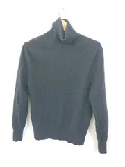 ◇ ⊇ UNIQLO ユニクロ 251-418677 長袖 カシミヤタートルネックセーター サイズM ネイビー系 レディース E  【1507230007285】