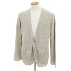 【中古】ラルディーニ LARDINI リネンコットン カーディガン ライトアッシュブラウン【サイズM】【メンズ】のサムネイル