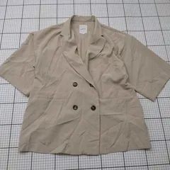 ◇ ⊂ LEPSIM レプシィム ダブルボタン 3分袖 ジャケット サイズF ベージュ系 メンズ E  【1509190010220】