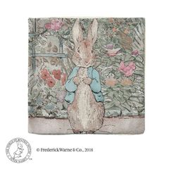 ピーターラビット フラワーベッド クッションカバー+ヌードクッション セット