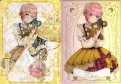 【中古】キャラカード 中野一花(トランプ) ホログラム＆クリアカードセット 「ひこくじ 五等分の花嫁* ～どっちの私が好き?～」 J賞