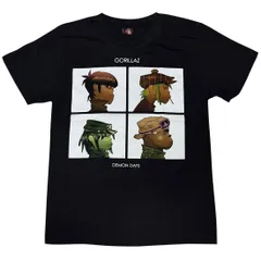 【土日も発送】Gorillaz DemonDays ゴリラズ ディーモンデイズ メンズ レディース ロックＴシャツ バンドＴシャツ ブラック 半袖 RockYeah
