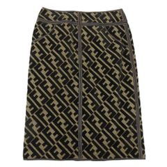 FENDI】ヴィンテージ ズッカ柄 フロントジップ ミニスカート - メルカリ