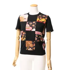 フェラガモ　シルク　ニット　半袖　柄 フェラガモ シルク ニット 半袖 柄 サルヴァトーレフェラガモ