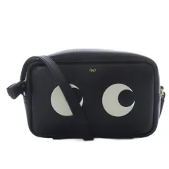 アニヤハインドマーチ ANYA HINDMARCH CROSSBODY MINI EYES RIGHT アイズ ミニ クロスボディ ショルダーバッグ ワンショルダー 斜め掛け レザー ブラック /YO6