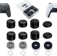 【在庫処分】ZHI-NYLLDJS フリーク PS5/4 Switch プロ コントローラーに対応 フリーク コントローラー スティック カバー アシストリング 収納ケース付き（フリーク4個/スティック カバー4個/アシストリング4個/スティック保護リ
