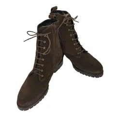 ファビオルスコーニ FABIO RUSCONI 8ホール 裏ボア スエードブーツ レディース EUR：38 