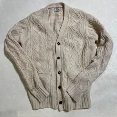 フィッシャーマン　アランニット　ケーブルニット　カーディガン