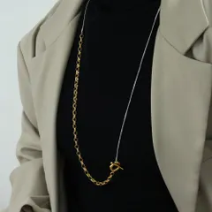 ☆ コンビ ☆ ネックレス 3WAY アクセサリー mmnl318c ネックレス ロング レディース 3WAY ロングネックレス マンテルネックレス チェーン アクセサリー ハワイアン 長め サージカルステンレス シンプル ジュエリー 65cm 高品質