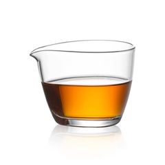 【新品未使用】約250ml 耐熱ガラス製 公道杯 茶海 湯冷まし 片口酒器 ハンドメイド 均等注ぎ用 シンプル おしゃれ 茶器・酒器兼用