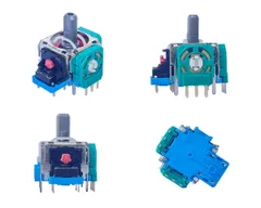 ElecGear 4個EL6交換用ジョイスティック + 追加のギフトドリフト修正可変抵抗器、PS5 / PS4コントローラー対応のALPS 2.1Kアナログスティック コントローラ センサー サムスティック モジュール修理部品