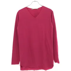 FranCisT_MOR.K.S フランシストモークス Cotton Silk Two Layered “CS Swarovski” V-Neck Cut-Off PULLOVER レイヤードカットソー MT2785 ピンク 2のサムネイル