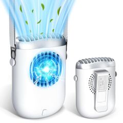 即納：【2025夏革新 一台4役】 携帯扇風機 首掛け扇風機 強力 4WAY対応 (首掛け/腰掛け/卓上/手持ち) 腰掛け扇風機 大風量 ポータブル USB-C充電式 超軽量 静音設計 4800mAh長時間稼働 最大14時間使用可能 ハンディファン 小型  1