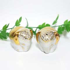 MlesnA 象 陶器製 置物 ムレスナティー 紅茶入れ エレファント 茶葉
