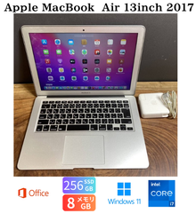 ［新品バッテリー］Apple MacBook Air 13inch 2017/Core i7 2.2GHz/メモリ8GB/SSD256GB/Windows11/Office 2021/476