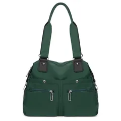 [Senteria] トートバッグ 大容量 軽量 多機能 レディース メンズ 手提げ 肩掛け 2way ナイロン 撥水 キャリーオン 機内持ち込み 多ポケット 多収納 A4対応 シンプル 無地 おしゃれ スポーツ 通勤 通学 一泊旅行 男女兼用