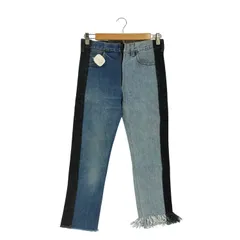 ナナナナサーカ 77circa 再構築 リメイク フリンジ カットオフ ドッキング デニムパンツ レディース 表記無 のサムネイル