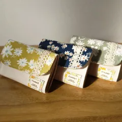 ❀.*・゚ふんわり花柄 ミニカードケースorコインケース❀.*・゚コーデュロイ