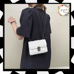 チェーンバッグ ミニ ブラック ホワイト グリーン レディース ショルダーバッグ 斜め掛け 小さめ スクエアバッグ 可愛い ポシェット お出掛け フェイクレザー 鞄 PUレザー かばん 合皮カバン 上品 女性 アクセサリー感覚 シンプル 1XIUF-002