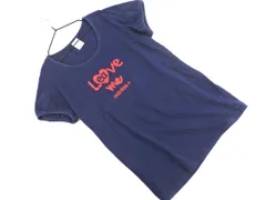 adidas アディダス NEO ネオ ロゴ カットソー sizeL/紺 ■◆ レディース