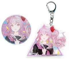 【中古】グッズセット 暁山瑞希 56mm缶バッジ＆アクリルキーホルダー「CD プロジェクトセカイ カラフルステージ! feat. 初音ミク 25時、ナイトコードで。 SEKAI ALBUM vol.2 初回生産限定盤」 アニメイト購入特典